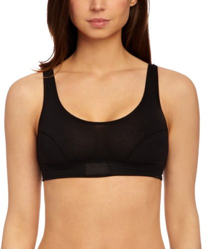 Sloggi Femme Double Comfort Top Soutien-Gorge De Tous Les Jours, Noir, 40 EU