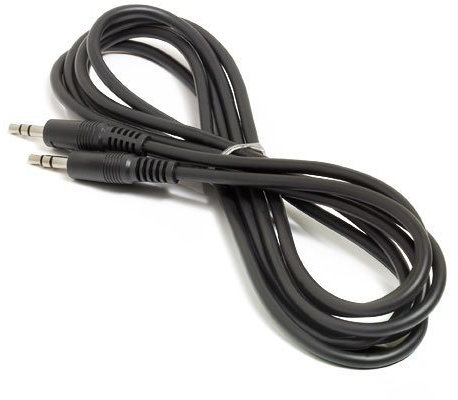 2m long 3.5mm Aux Jack Stereo Audio Cable Lead for - Creative 51MF1610AA003 GigaWorks T20 Series II Stereo Speakers/to connect mp3, mobile phones, tablets, laptop, PC (black)