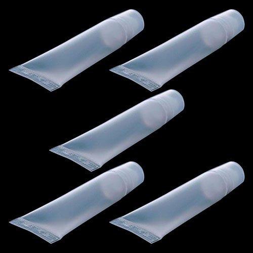 Bodhi200 5 Stücke 10 ml Leere Nachfüllbare Tuben Lipgloss Balm Klar Kosmetische Mini Container