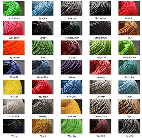 BD Geflechtschlauch Gewebeschlauch Kabelschlauch PET Sleeve Kabelschutz (8mm, Blood Red, 5)