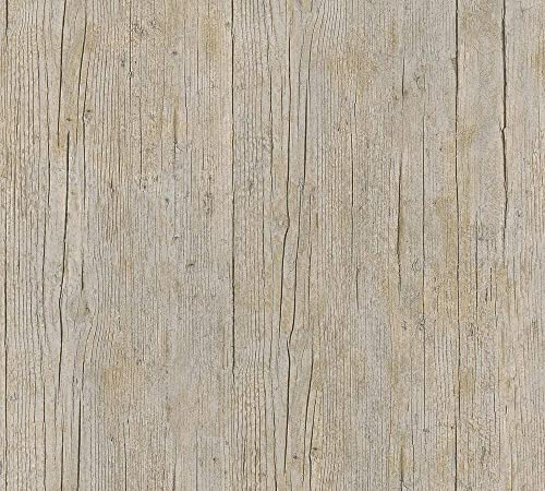 A.S. Création Vliestapete Authentic Walls 2 Tapete in Maritimer Vintage Holz Optik Fotorealistische Holztapete 10, 05 M x 0, 53 M braun orange 364873 36487-3