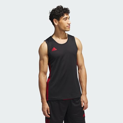 adidas Herren 3G Speed Reversible Jersey, Black/Power Red, S