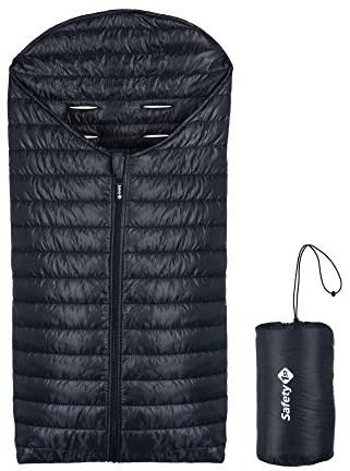 Safety 1st Fußsack Babydoune, Winter-Fußsack für Kinderwagen, Sportwagen & Buggy, lässt sich zur Tasche zusammenfalten und ist maschinenwaschbar, schwarz