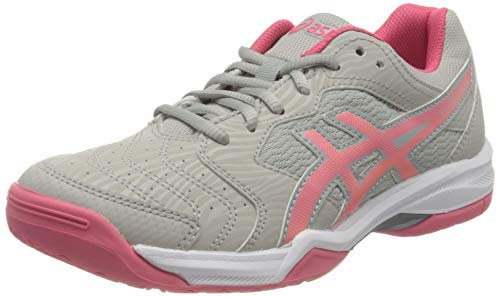Asics Damen Gel-Dedicate 6 Tennis Shoe, Oyster Grey/Pink Cameo, 42.5 EU