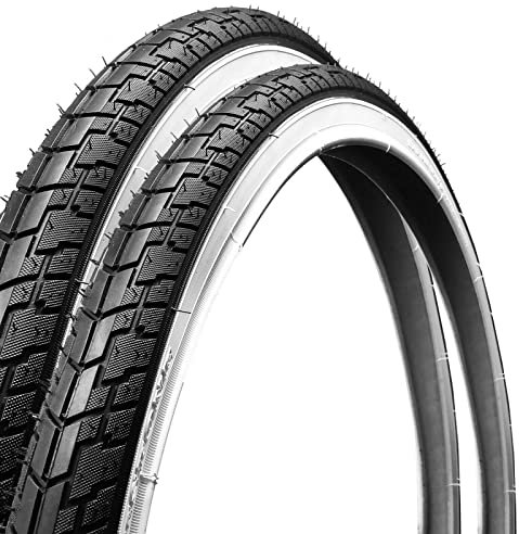 2 Reifen 700 x 35 C Deestone Bianconeri 28 x 1 5/8 x 1 3/8 (37-622) für Fahrrad City Bike Trekking
