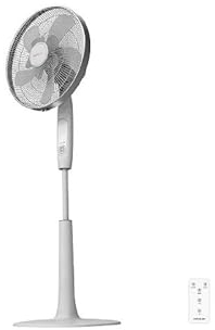 Cecotec Ventilador de Pie con Mando a Distancia y Temporizador EnergySilence 1010 ExtremeConnected. 60 W, 10 aspas, 6 Velocidades, Motor de Cobre, Altura ajustable 115-135 cm, Blanco
