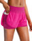 Damen 2-in-1 Laufshorts Workout Athletic Gym Yoga Shorts für Frauen mit Handytaschen, Sizzling Pink, Mittel