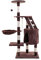 ESTEXO Katzenkratzbaum Kratzbaum Katzenbaum 118 cm Spielbaum XL Kletterbaum für Katzen Kratzmöbel Spielmöbel Braun