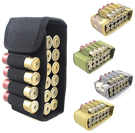 ACEXIER Tactique Airsoft Molle Magazine Pochette 16 Rondes 12 Gauge 12GA Munitions Titulaire Militaire Chasse Bandolier Cartouche Sac