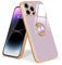 Urarssa for iPhone 14 Pro Case Ring Holder 360 Degree Rotation Finger Magnetic Car Stand Shockproof Phone Case Cover for iPhone 14 Pro, Purple