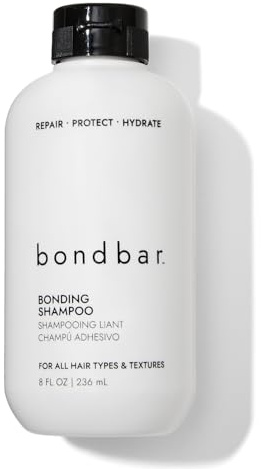 Bondbar Repairing Shampoo, Protects, Strengthens & Hydrates All Hair Types & Textures, Prevents Flyaways & Frizz, Adds Moisture & Shine, Vegan, CrueltyFree, 8 Fl. Oz.