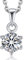 MomentWish Moissanite Kette Damen, 1 Karat Diamant Halskette Damen Silber 925 Solitär Anhänger VVS1 D Farbe mit Geschenkbox für Mama Frauen