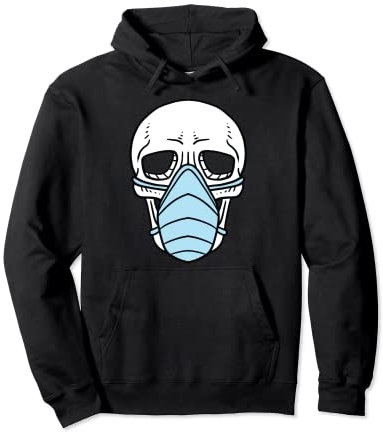Totenkopf Gesichtsmaske Mundschutz Maske Halloween Kostüm Pullover Hoodie