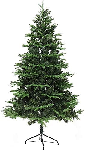 Árbol de Navidad Vacaciones Árboles de Navidad Finos, Alto Eco-frinedly PVC Árbol de Navidad Bisagras de Metal Base Plegable para la decoración de la Oficina en el hogar, Árbo