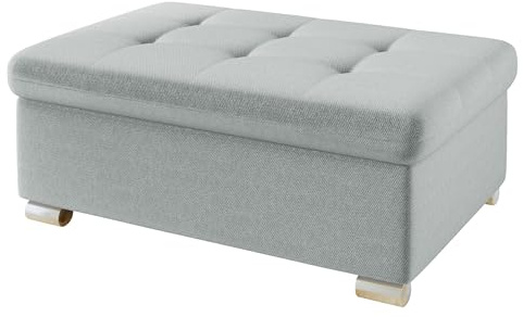 Mirjan24 Hocker Niko groß Sitzhocker Polsterhocker Sitzbank Fußbank Pouf Farbauswahl (Paros 05)