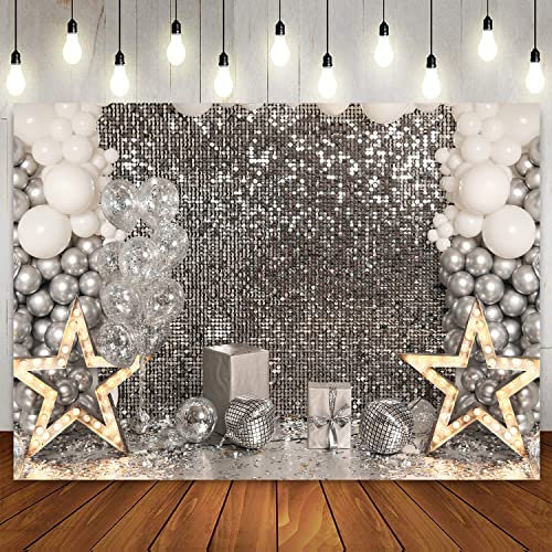 Glitzer Disco Neon Nacht DJ Tanzsaal Musik Konzert 70er 80er Jahre Geburtstag Party Dekoration für Aldult Kinder Mann Frau Porträt Shooting 180X120cm