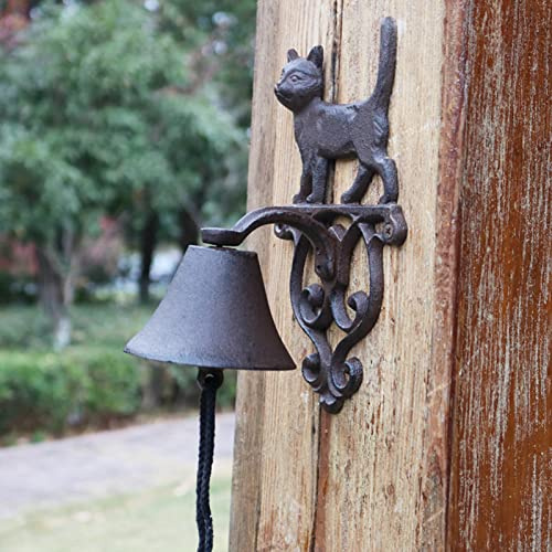 Timbre de Puerta de Hierro Campana De Puerta De Hierro Fundido Manualmente, Campanas Colgantes Para Interiores Y Exteriores Para Puerta De Entrada Patio Rancho Comestibles, Artesanía Resistente