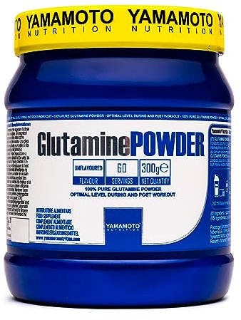 YAMAMOTO NUTRITION Glutamine POWDER 300 g, un Supplément à base de Poudre de L-Glutamine, Fonction Anti-Catabolique