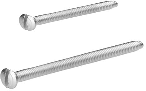 Aretro Mixed Assorted Pack of M3.5 30mm & 50mm Long Electrical Machine Screws Pack of 20 for Light Switch & Plug Sockets Bright Zinc Plated Plated Slotted Head DIY (Mixed Pack)