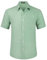 HISDERN Mens Short Sleeve Dress Shirt Regular Fit Casual Formal Bean Green Shirts for Men Button Down Business Stretch Shirt Non Iron,XL
