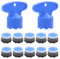 10 Piezas Aireador Grifo, M18.5 Boquilla Aireador Agua Grifo, Aireadores de Rosca Exterior con Llave Aireador Grifo Filtros para Grifo de Lavabo de Cocina con 2 Piezas Llave Economizador de Agua