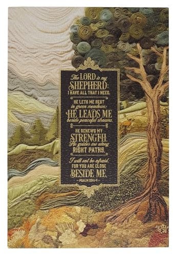 Christian Art Gifts 1000 Piece Inspirational Scripture Jigsaw Puzzle Game for Men, Women & Kids: Lord is My Shepherd Bible Verse, Scenic Multicolor Landscape & Gold, Family Activity, Easy Fit Die-Cut