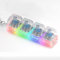 Keyboard Fidget Toy, Fidget Keyring, Fidget Toys Adults Desk Toys Skin Picking Fidget Toys with Lamp Funny Button Fidget Toy for to Relief Stress Pass Gift for Boys Girls (Chroma)