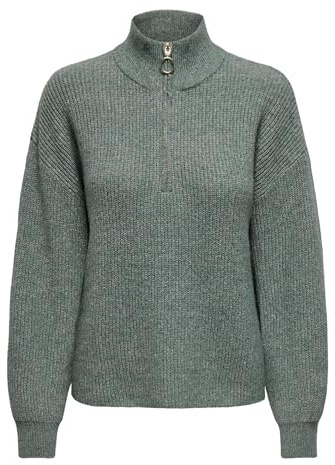 ONLY Damen Onltokyo Solid L/S Zip Pullover KNT Noos Onltokyo Solid L/S Zip Pullover KNT Noos (1er Pack)