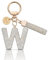 MORSUNBELA Porte-Clés, porte Cle Lettre Porte Clés à Paillettes, Porte Clé Personnalisé Porte-clés pour Femme, Porte Clef Lettre W