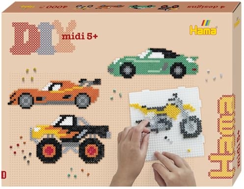 Hama Bügelperlen midi Fahrzeuge 4000 Stück Geschenkpackung