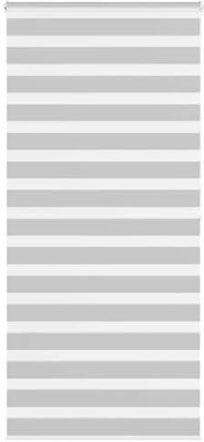vidaXL Doppelrollo Hellgrau 100x200 cm Stoffbreite 95,9 cm Polyester