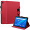 Mldjomid Carcasa Funda Compatible con Lenovo Tab E10 TB-X104F 10.1 Pulgadas PU Cuero Tablet Cover Fundas Protectora con Ranura para Tarjetas y Soporte Función para Lenovo TB-X104F Tablet Case, Rojo
