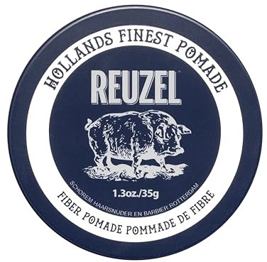 Reuzel Faserpomade, geringer Glanz, fester Halt, texturiertes, volleres Aussehen, im Laufe des Tages leicht neu frisierbar, 1,3 oz/35 g