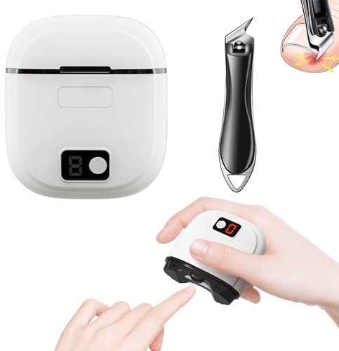 Coupe-ongles électrique,ensemble de coupe-ongles amélioré 2025 comprenant un coupe-ongles automatique 2 en 1 pour couper,coupe-ongles incliné,idéal pour tous vos besoins de soins des ongles