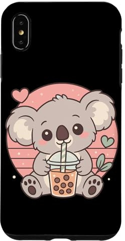 Cute Kawaii Koala trinkt Bubble Tea Hülle für iPhone XS Max