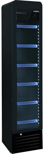 Saro Getränkekühlschrank schmal, schwarz, Modell DK 134 PRO ROUND