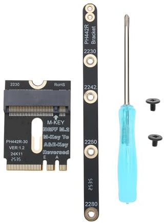 eMagTech M.2 Wifi to Nvme SSD Adapter Supports Nvme Protocol, PCIe4.0 to M2 NGFF Key A+E7210 Compatible with 2230/2242/2260/2280
