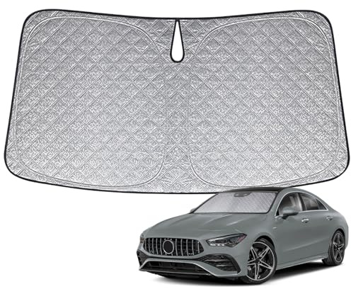 Parasol de Ventana Delantera Compatible con Mercedes-Benz CLA C118/C178 2019-2026, Parasol para Parabrisas de Coche en el Interior Plegable, Protección UV Reflectante
