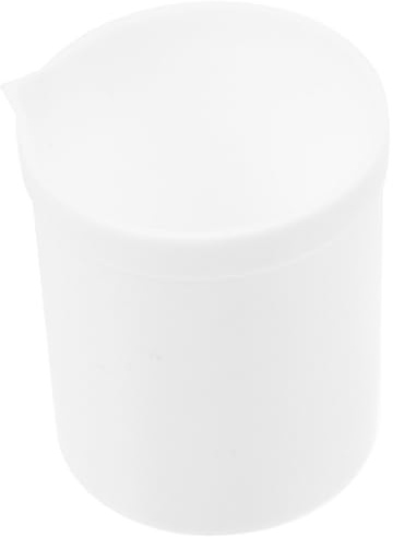EXQUIMEUBLE Vaso de Precipitados Capacidad 250ml de Ptfe para Laboratorio Material Blanco Resistente, Adecuado para Experimentos y Transferencias de Líquidos