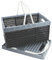 com-four® 2X Klappbox mit Henkeln 16l - Transportbox mit Griffen - Stabile Aufbewahrungsbox - Einkaufskorb zusammenklappbar - 20 x 40 x 27 cm [Farbe variiert!] (02 Stück - Farbe variiert)