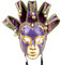 YU FENG Vintage Jolly Joker Venezianische Maskerade Maske Kostüm Halloween Cosplay Maske für Party, Ball Abschlussball, Karneval, Wanddekoration (lila)
