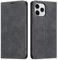 QLTYPRI Compatible with iPhone 12 and iPhone 12 Pro, Premium PU Leather Wallet Case with Card Holder Kickstand Hidden Magnetic Case Cover Compatible with iPhone 12 and iPhone 12 Pro - Black