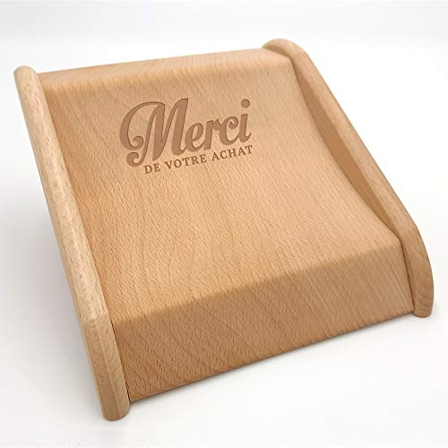 Ramasse monnaie, Plateau de paiement en bois avec gravure laser, écologique et durable