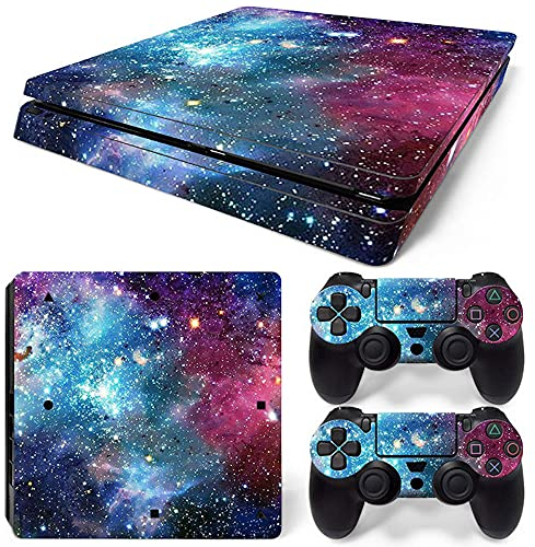 Handy Skin Aufkleber für Playstation 4 Slim - Blue Galaxy PS4 S Konsole & Controller Skins Wrap Vinyl Sticker Sticker Sticker Sticker Cover