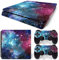 Vinyl Skin Sticker pour Playstation 4 Slim Bleu Galaxy PS4 S Console et Manettes Skins Wrap Vinyl Decal Cover