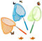 Schmetterling Net Kinder, 3 Stück Teleskop Kescher Kinder, Ausziehbar Klein Schmetterlingsnetz Ideal zum Fangen von Insekten Bugs Angeln Garten Pool Outdoor Fischernetz