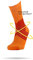 ROLLO SOCKS Team 5.0 ORANGE - Laufsocken mit gezielter Kompression, Running, Sprunggelenk stützend, Bandage Fußgelenk, Sportsocken, Für jeden Sport geeignet, Größe L (44-46)