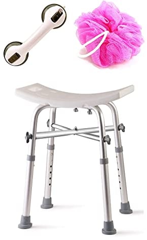 Dr.Maya | Chaise Robuste pour la Douche | Banc pour la Baignoire avec Support additionnel | Siège pour la Baignoire antiglisse pour Les Personnes âgées | Chaise pour Le Bain Facile à Assembler