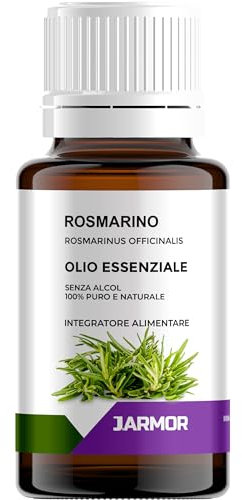 J.Armor 10 ml | Super Konzentrat 100% reines Rosmarinöl | 10 ml zur Herstellung von bis zu 1 Liter Lösung - für Augenbrauen und Wimpern, pflegt die Kopfhaut, stimuliert das Haarwachstum