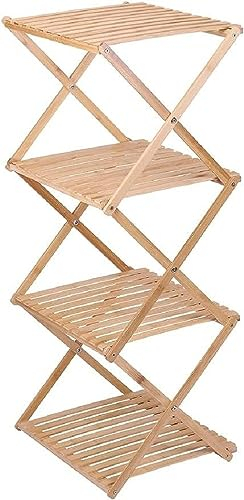 alpina Badregal - 4-lagig - 40 x 33,5 x 93,5 cm - faltbar - Bambus - Braun